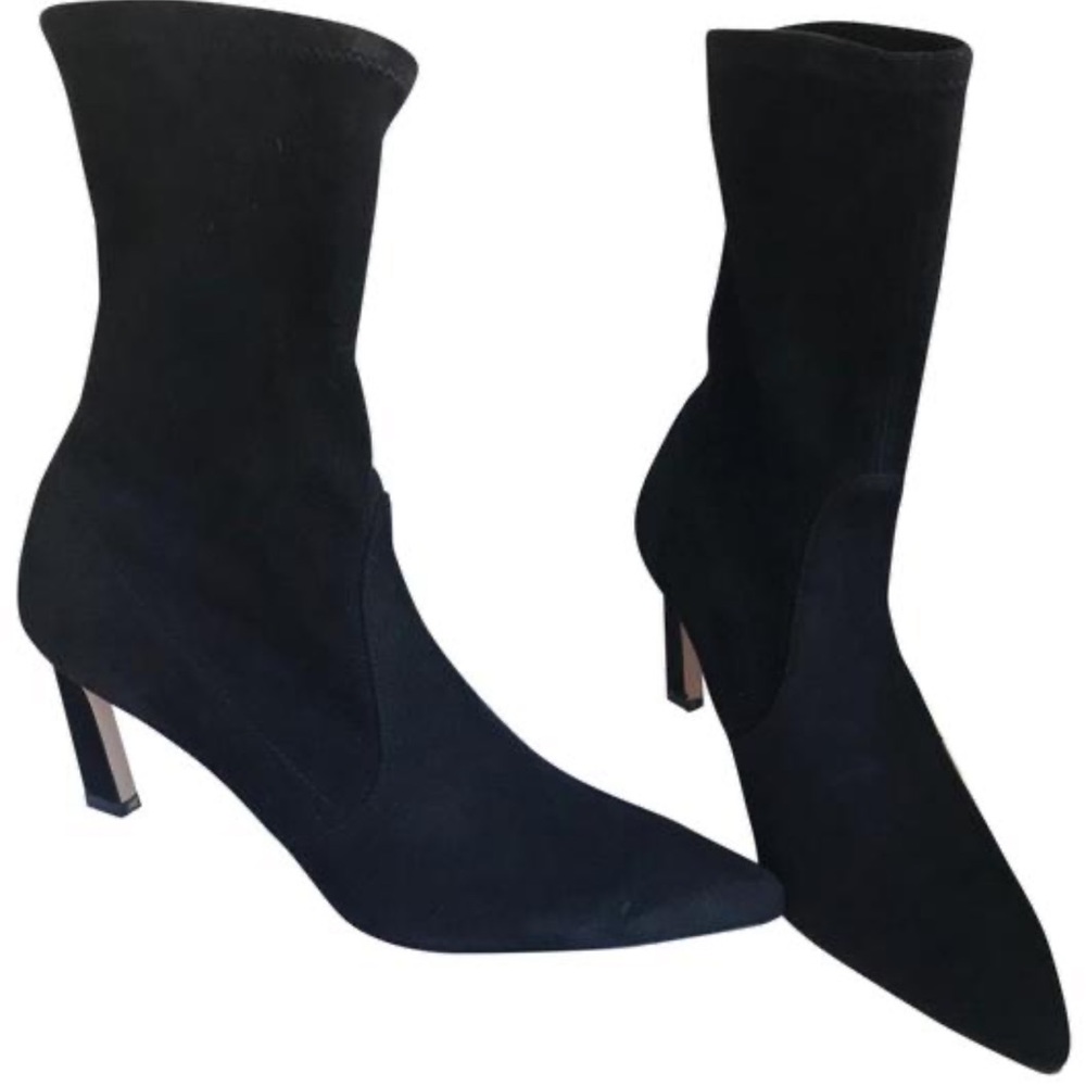 Stuart Weitzman black women booties